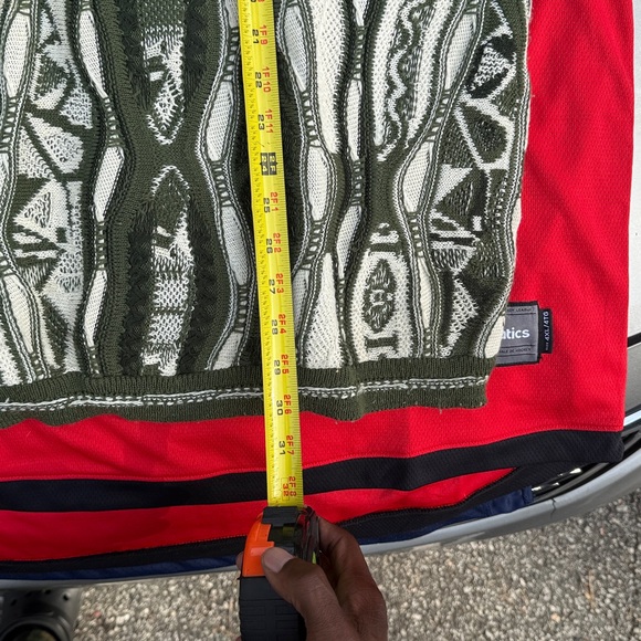 COOGI Green and White Knit Sweater with Hat - Picture 8 of 8